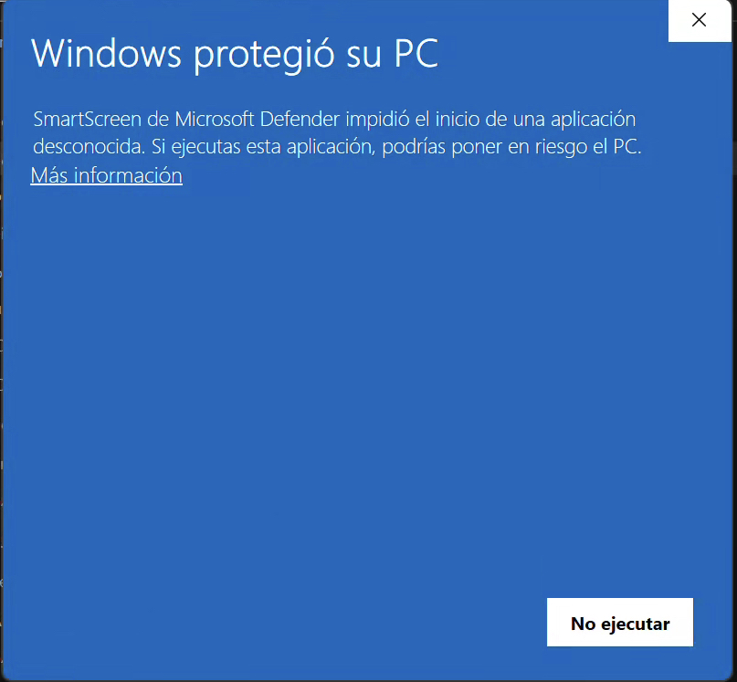 Aviso Windows protegió su PC